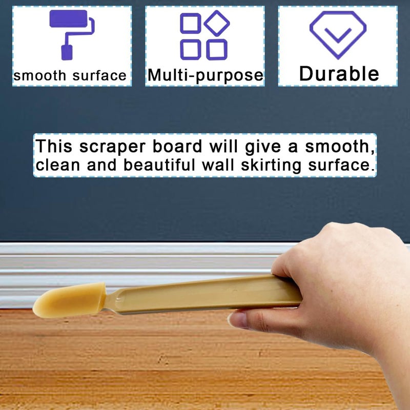 ZLY 8 PCS Rubber Caulking Spatulas Tool,Rubber Caulk Silicone Sealant Finishing Tool,Spreader Applicator Caulking Finishing Tool Rubber for Floors, Tiles, Walls, Bathrooms, Kitchens 4 Size - Image 2